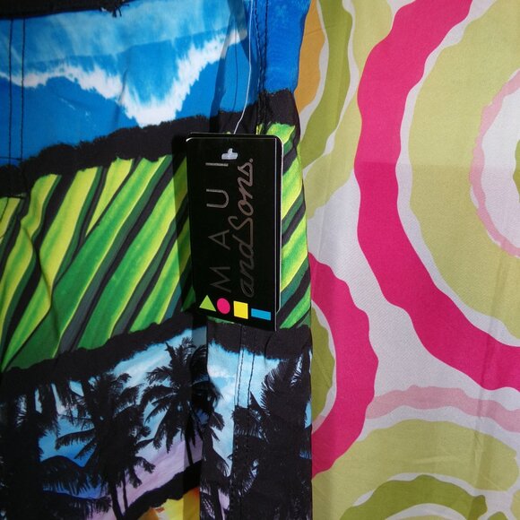 Maui and Sons NWT Board Shorts Sz 32 - Picture 2 of 7